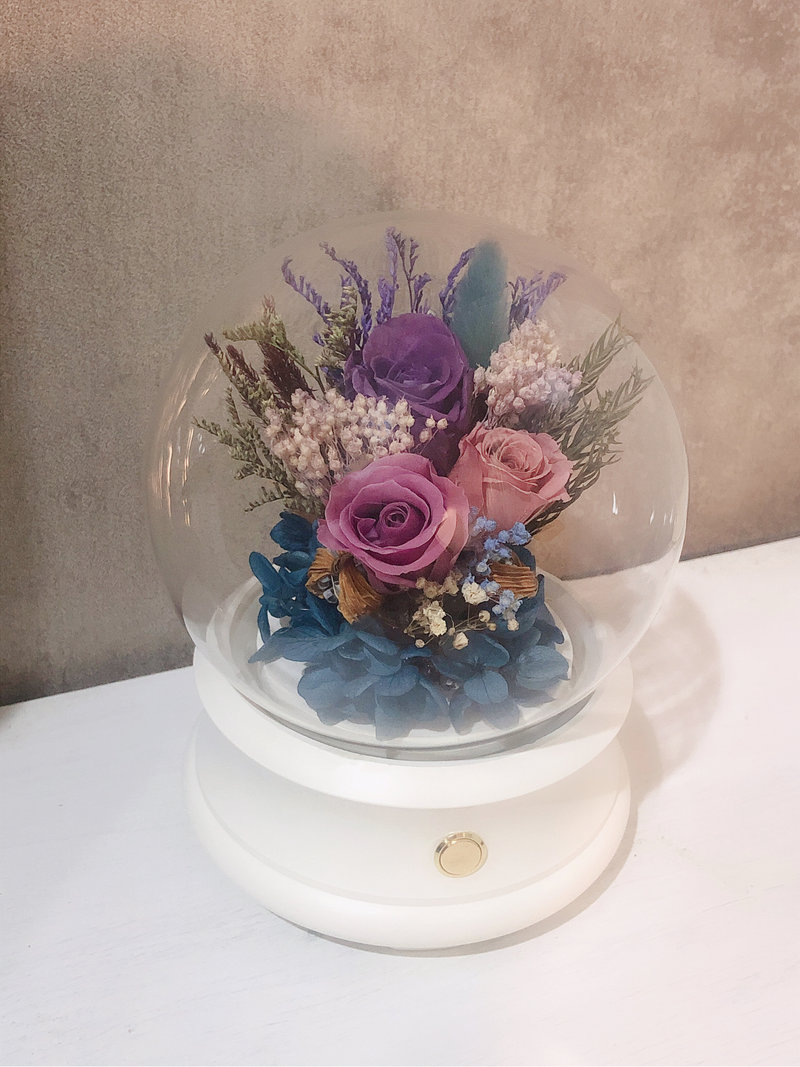 婚禮小物分享！永生花玻璃罩藍芽音響