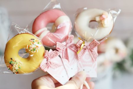 團購【免運專案】甜甜圈棒棒糖-100支入